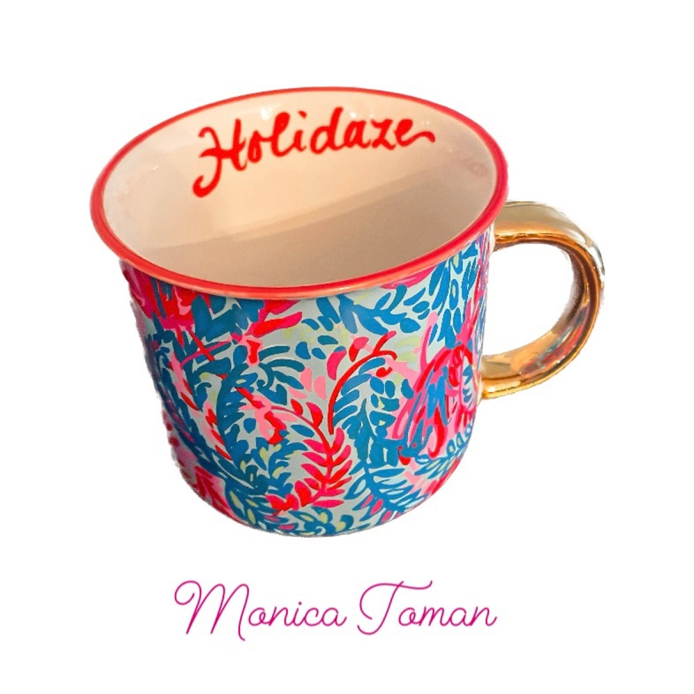 Lily Pulitzer Ceramic Mug •Holidaze• No box/tags